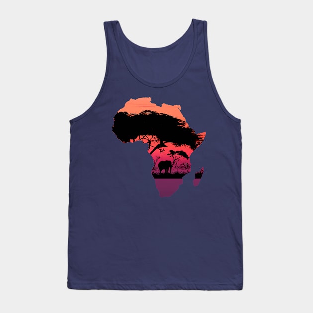 African Landscape Tank Top by Urbanic